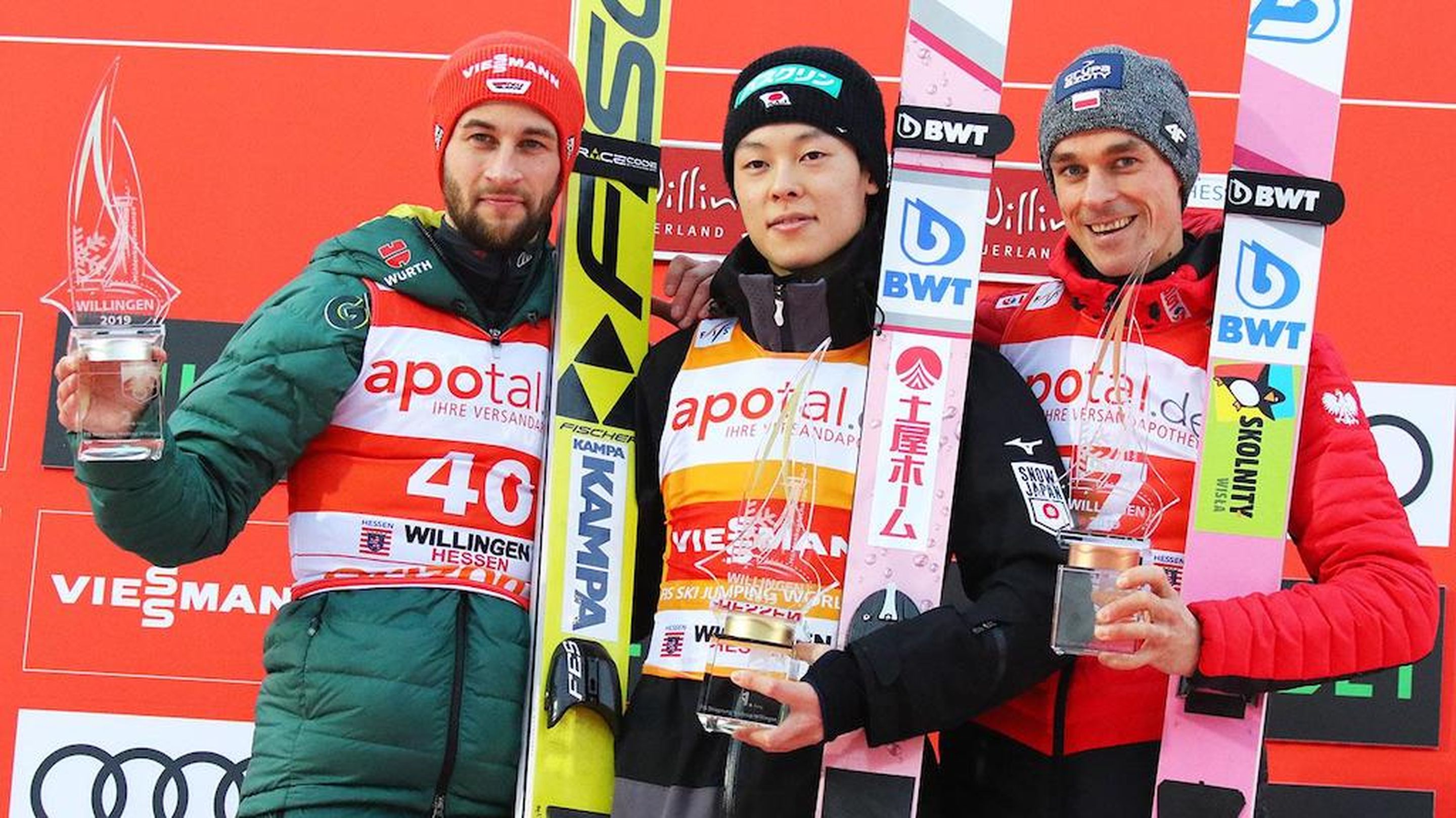 Markus Eisenbichler, Ryoyu Kobayashi, Piotr Zyla