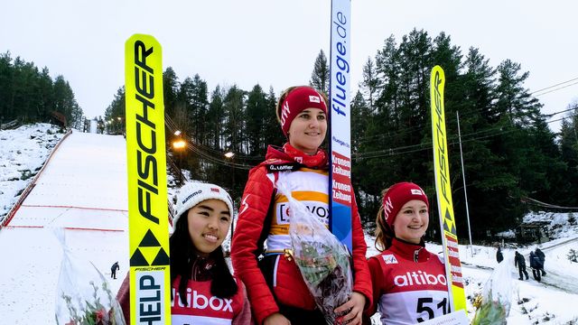 Thea Minyan Bjoerseth, Sophie Sorschag and Julia Muehlbacher