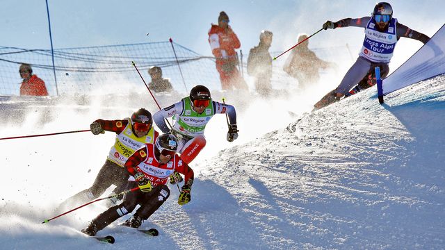 ©GEPA: ski cross action in Val Thorens on race day number one