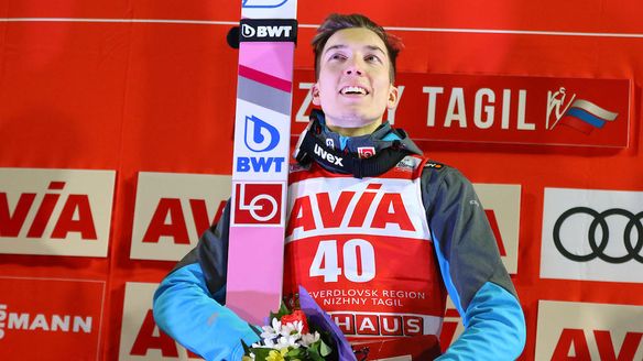 Johann Andre Forfang takes Norway's first win this season