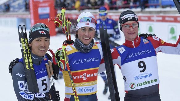 Jarl Riiber returns to his winning ways in Otepää