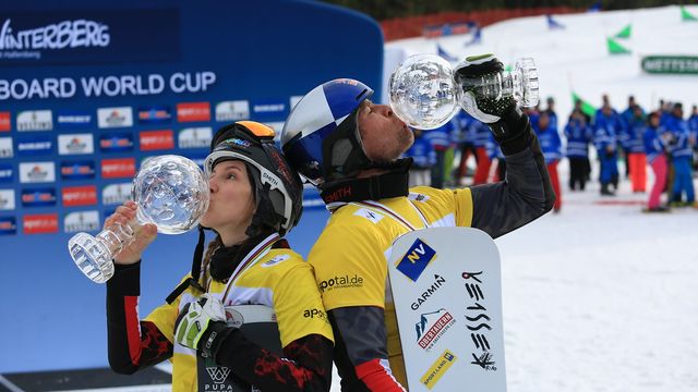 Daniela Ulbing and Benjamin Karl clinched the crystal globe for Austria in Winterberg