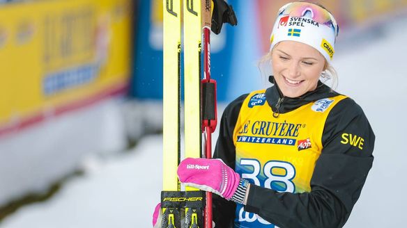 Front-runner Frida brings the fun to take yellow bib