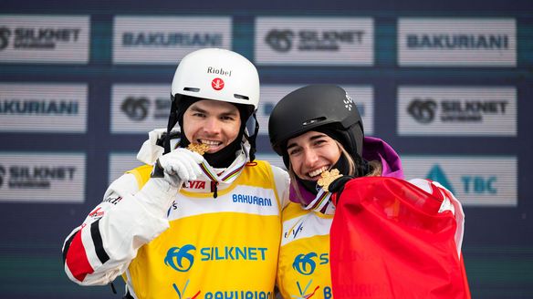 Laffont and Kingsbury write history with moguls titles in Bakuriani