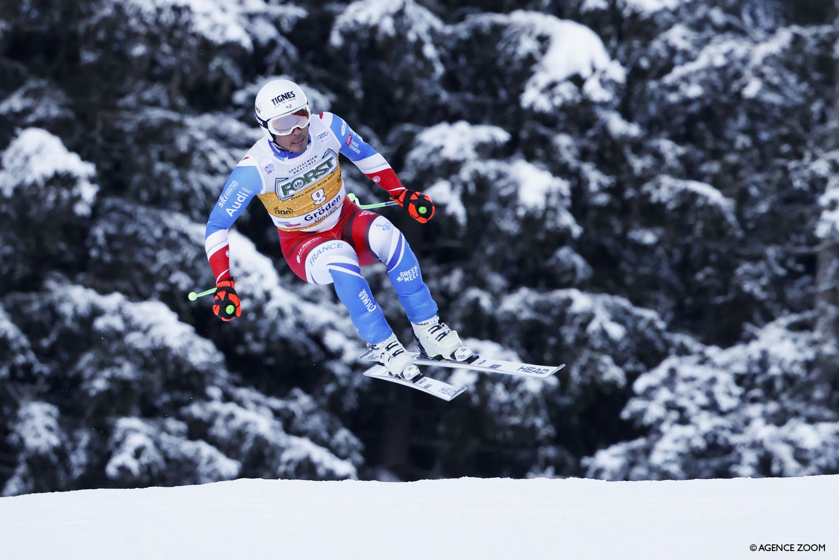 Johan Clarey (FRA) came so close to his first World Cup victory but settled for second (Agence Zoom)