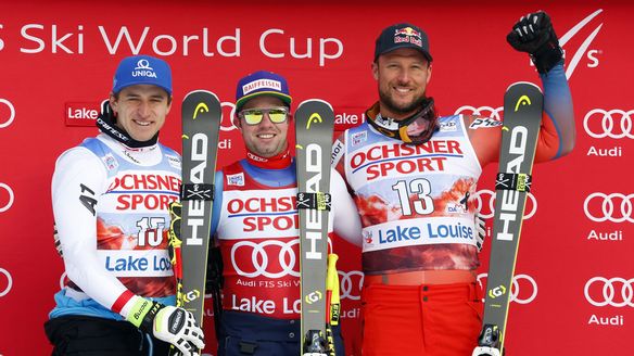 Beat Feuz takes the win at the downhill in Lake Louise