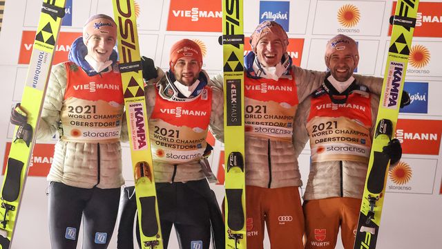 Karl Geiger, Markus Eisenbichler, Severin Freund, Pius Paschke