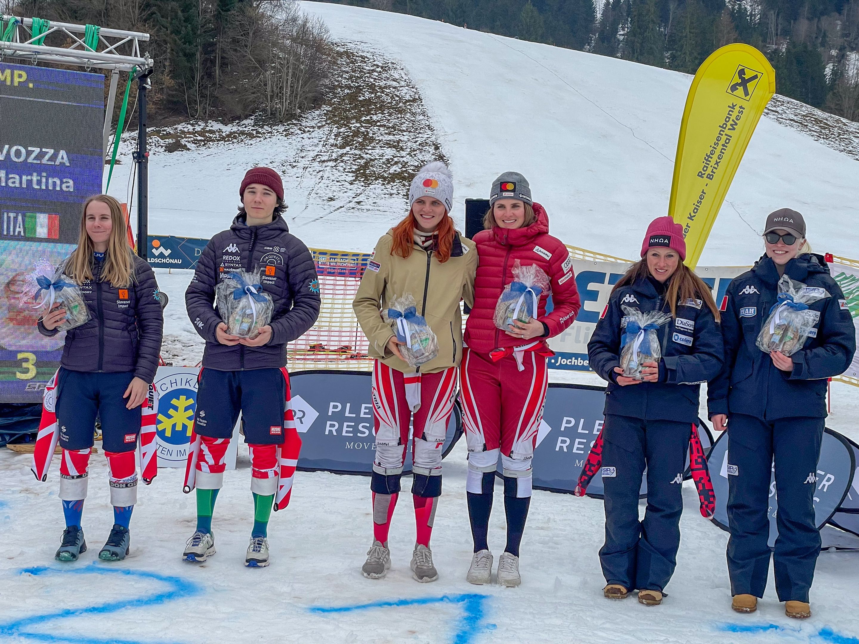 Women Vision Impaired Category's Podium - 2nd Slalom