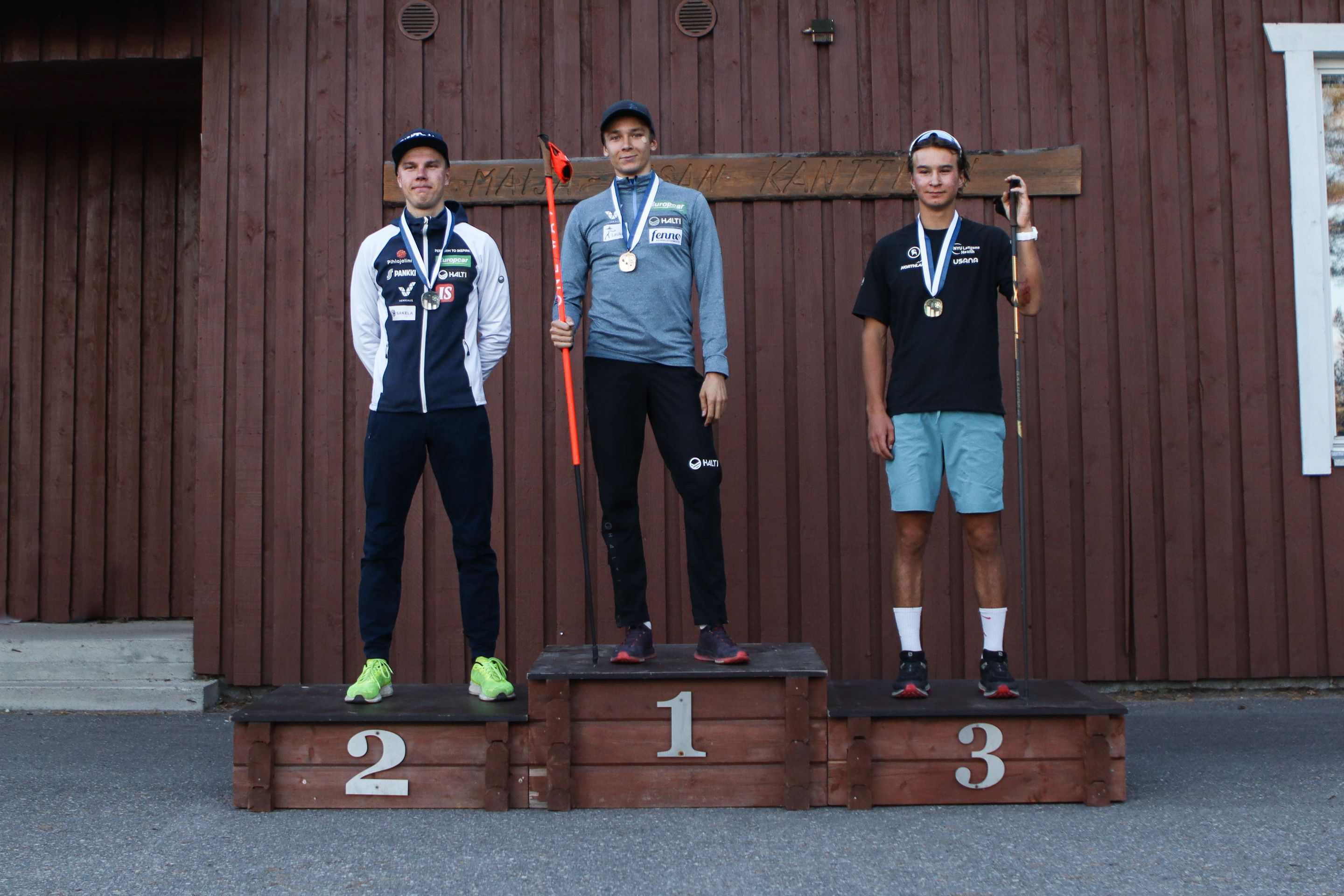 Arttu Mäkiaho, Eero Hirvonen and Niklas Malacinski © Suomen Hiihtoliitto