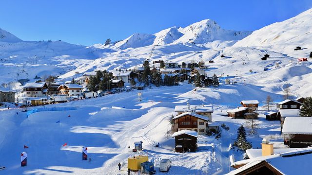The course in Arosa is ready and waiting for the Audi FIS Ski Cross Alps Tour