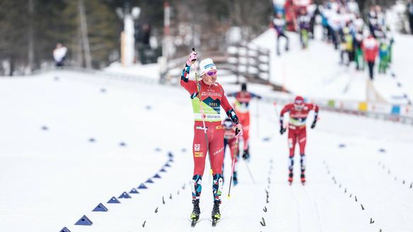 Klaebo a class apart as he cruises to cross-country world sprint triple