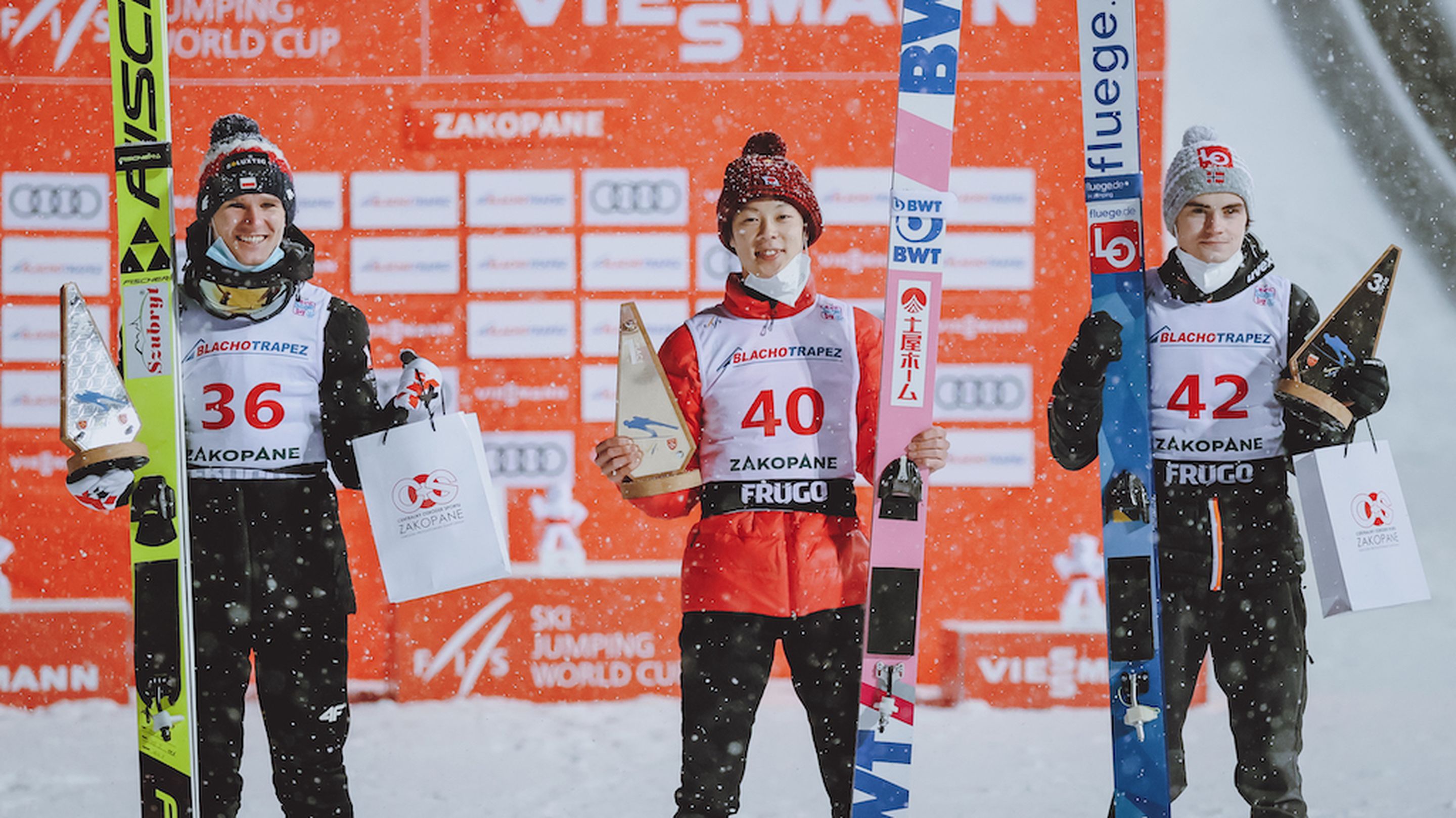 Andrzej Stekala, Ryoyu Kobayashi, Marius Lindvik