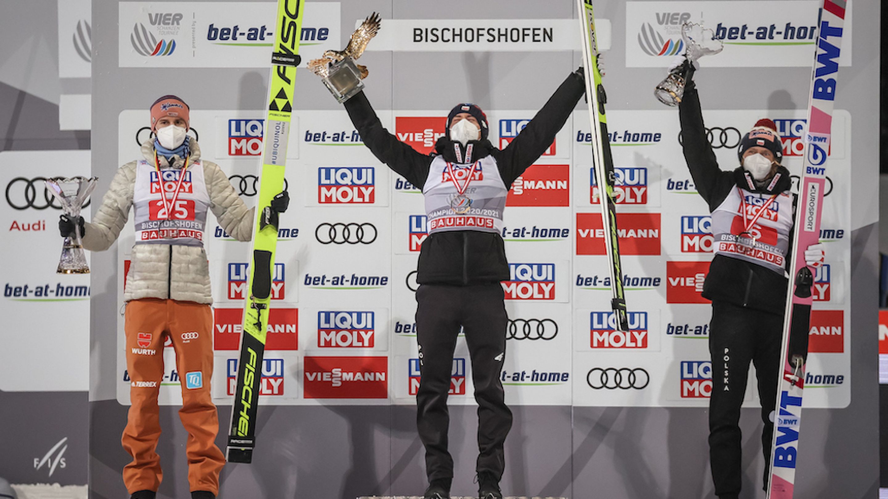 Karl Geiger, Kamil Stoch, Dawid Kubacki