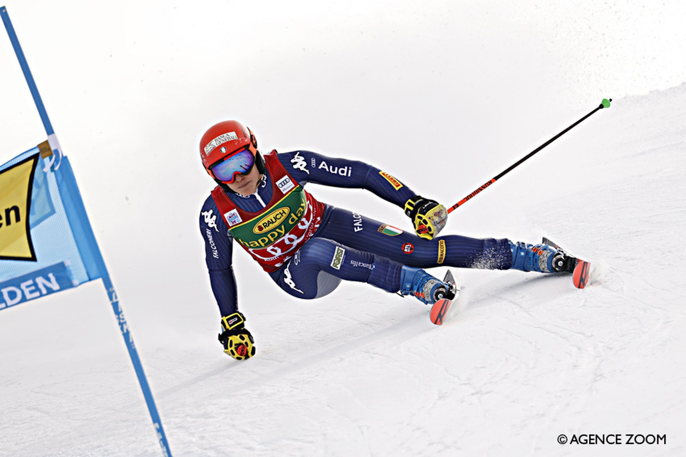 SOELDEN, AUSTRIA - OCTOBER 17: Federica Brignone of Italy in action during the Audi FIS Alpine Ski World Cup Women's Giant Slalom on October 17, 2020 in Soelden, Austria. (Photo by Hans Bezard/Agence Zoom)