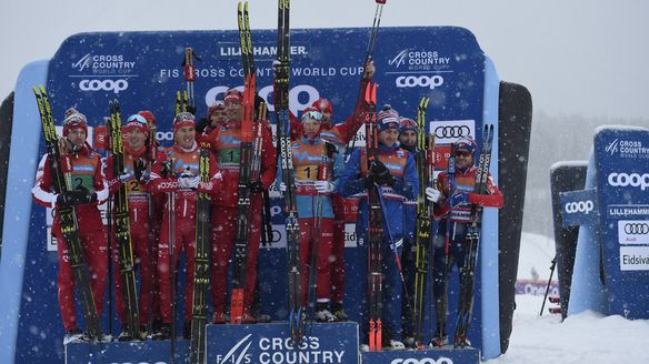 Gripping fight for the podium spots at Mens Relay