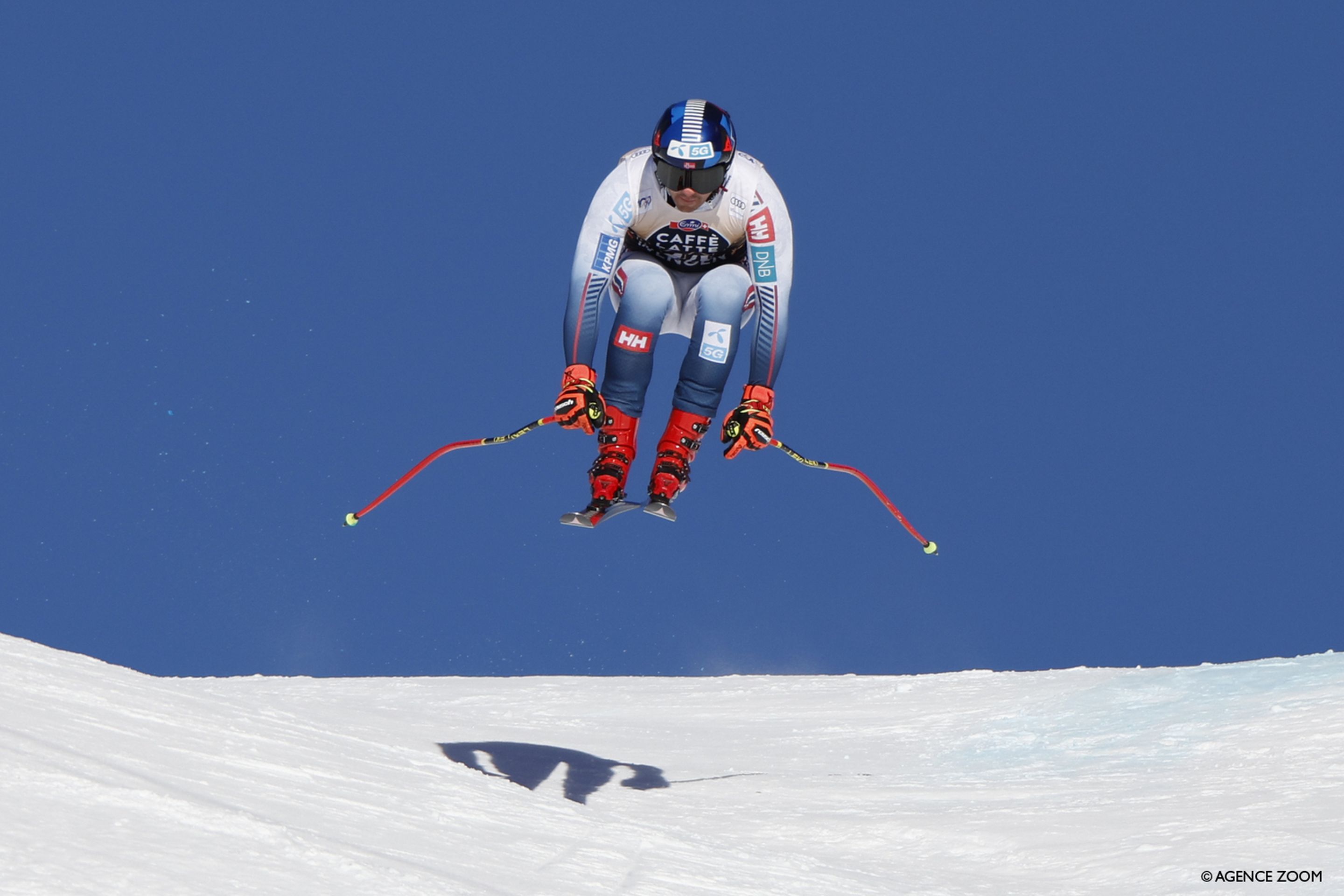 Adrian Smiseth Sejersted flew to his best ever World Cup downhill finish (@Agence Zoom)