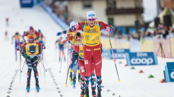 Klaebo eyes third overall Tour de Ski title after record-breaking sixth win