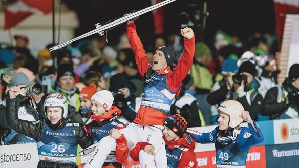 Piotr Żyła defends his World Champion title