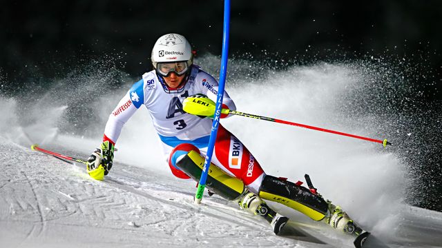 FLACHAU, AUSTRIA - JANUARY 10: Wendy Holdener of Switzerland competes during the Audi FIS Alpine Ski World Cup Women's Slalom on January 10, 2017 in Flachau, Austria (Photo by Christophe Pallot/Agence Zoom)