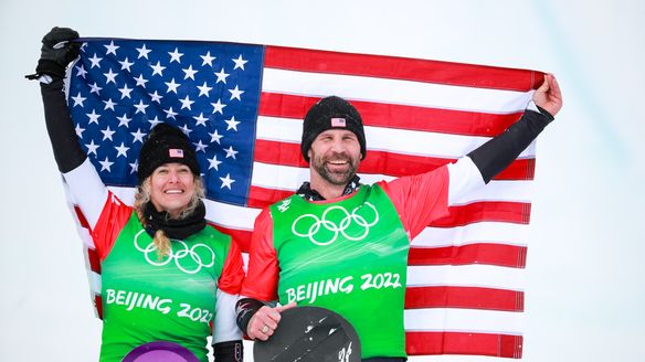 Team USA wins gold at Olympic SBX mixed-team premiere