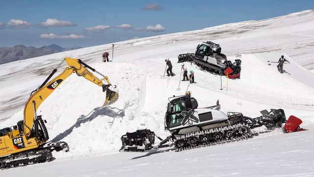 On hill with Prinoth