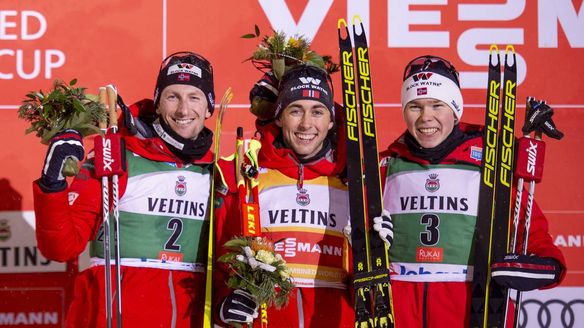 Riiber soars to Ruka win, Norway sweeps podium