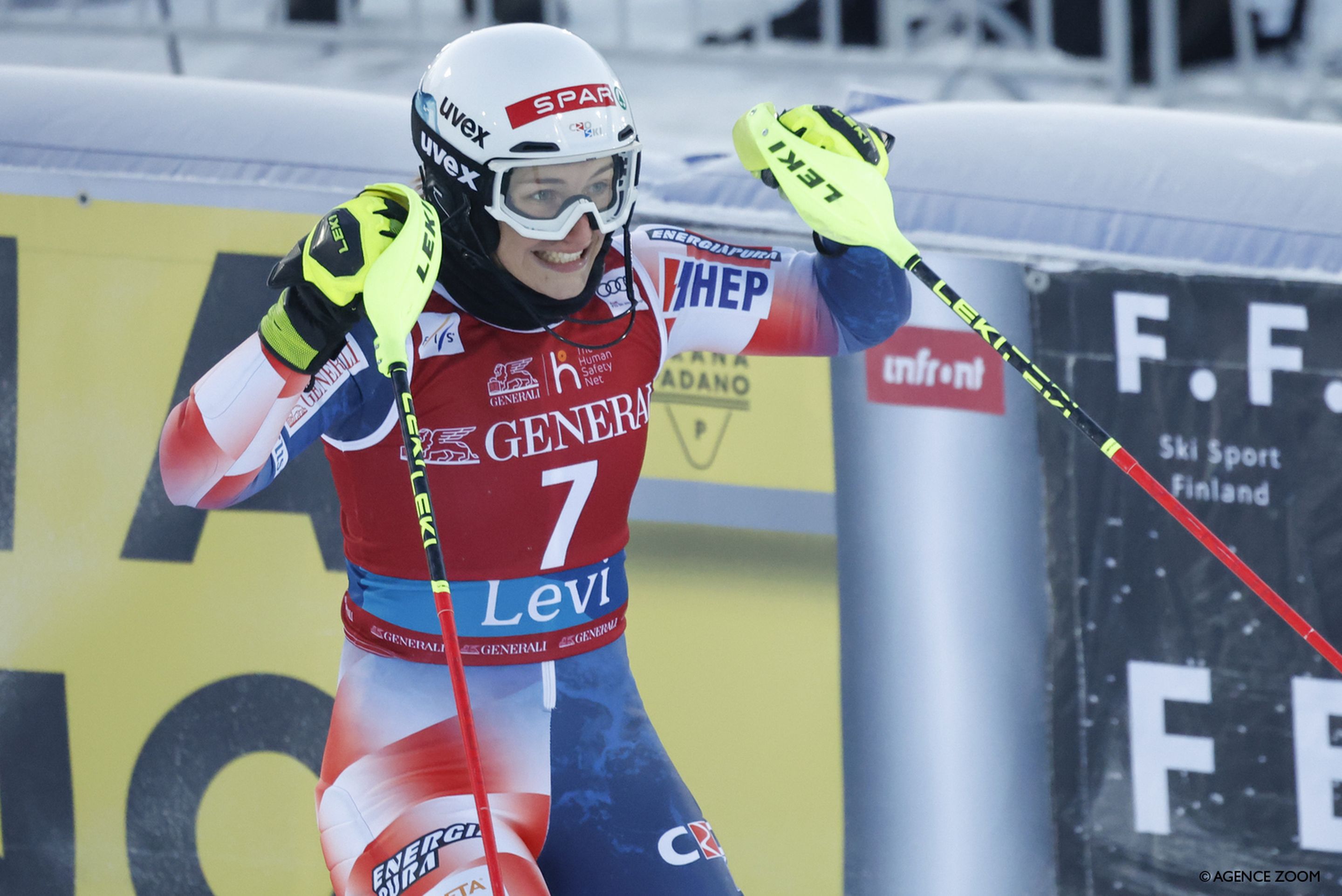 Popovic matched her career-best World Cup result by coming second in Sunday's slalom