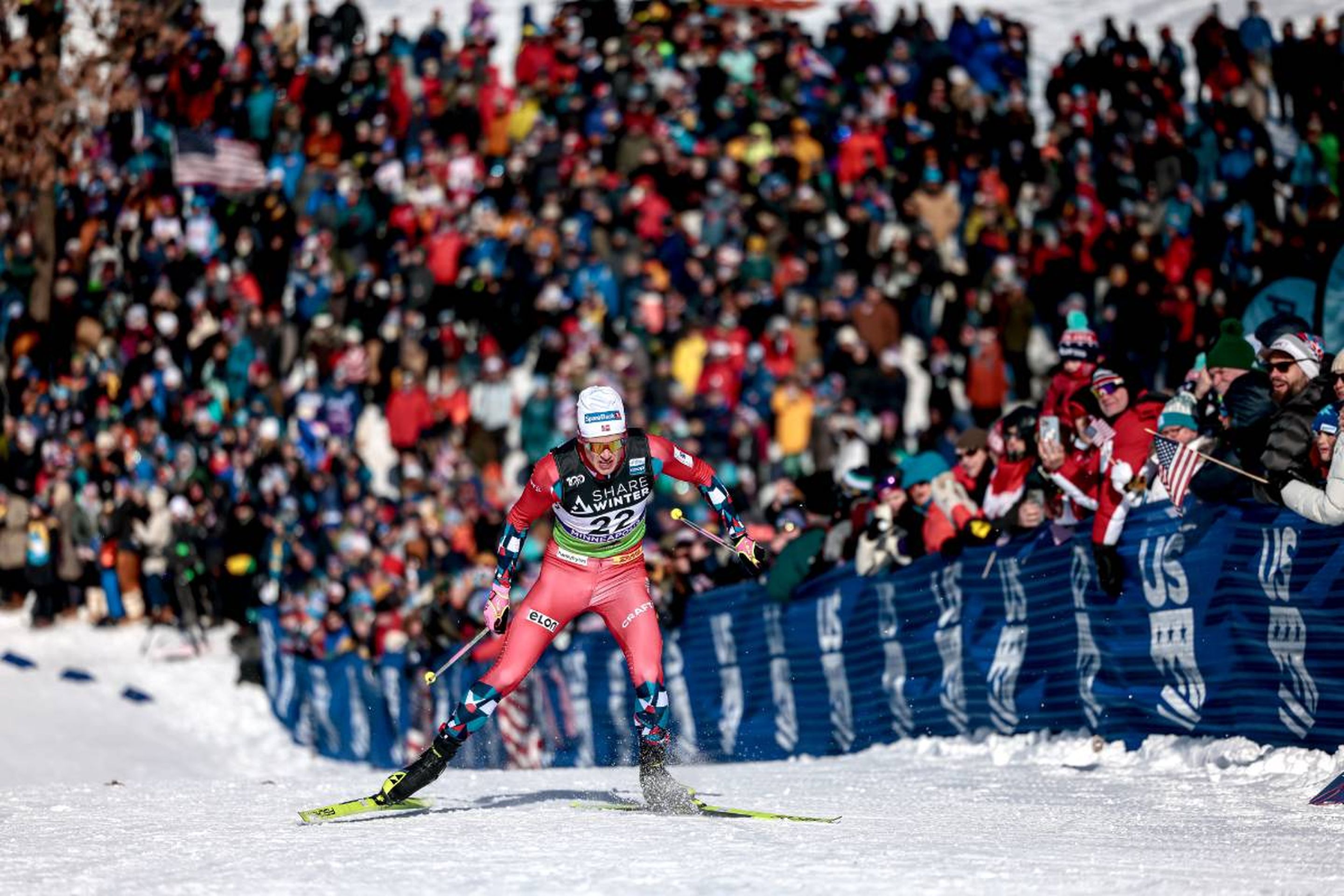 A king's welcome: Klaebo wows the crowds in Minneapolis with a fourth straight sprint win @ Nordic Focus
