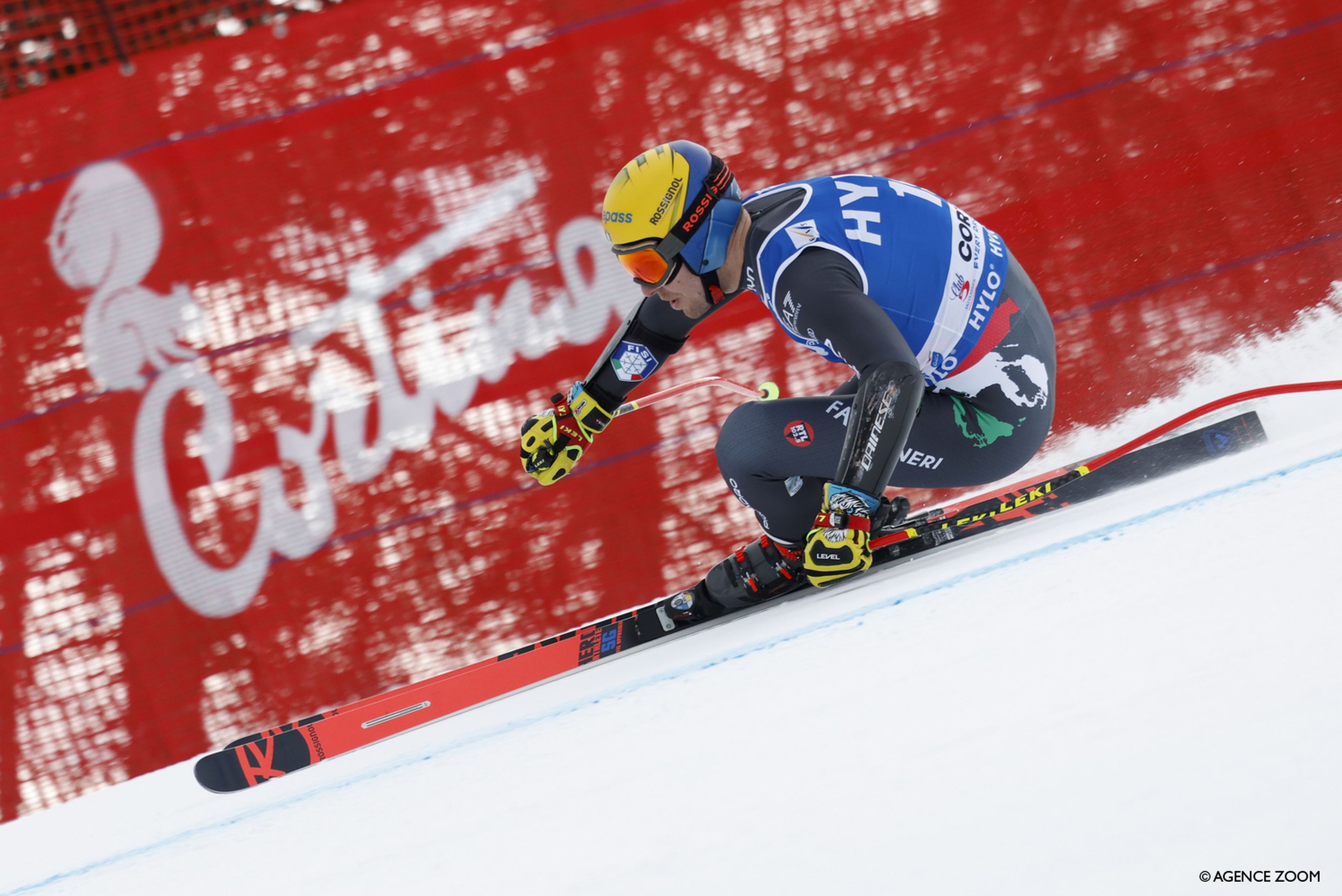 Italian Mattia Casse grabbed his first ever super-G World Cup podium (Agence Zoom)