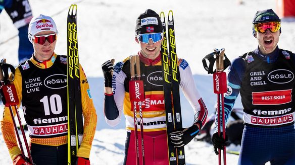 Jarl Riiber strikes back in Val di Fiemme