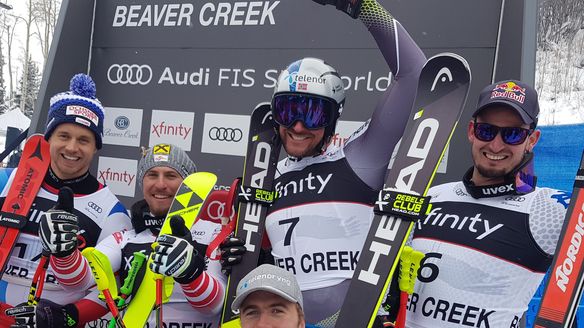 Max Franz earns super-G win ahead of a crowded podium