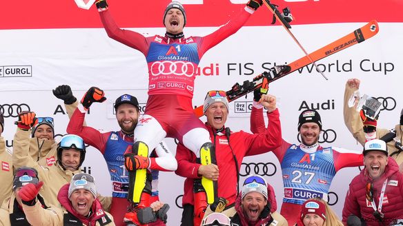 Austrian slalom curse broken with clean sweep in Gurgl