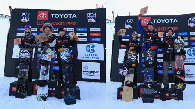 The Copper Mountain podiums ©FIS Snowboard