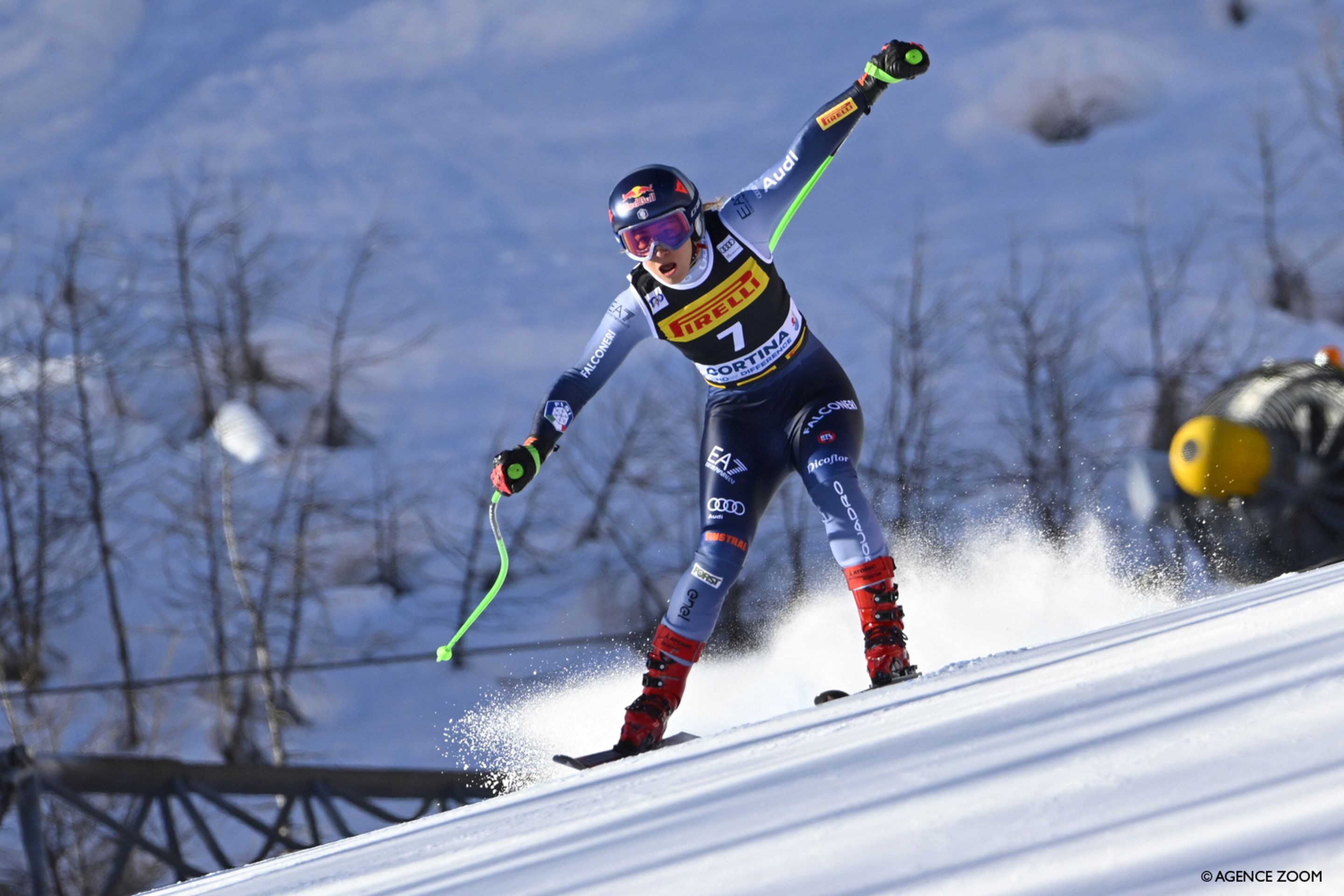 Goggia finishes fifth in Sunday's super-G (Agence Zoom)