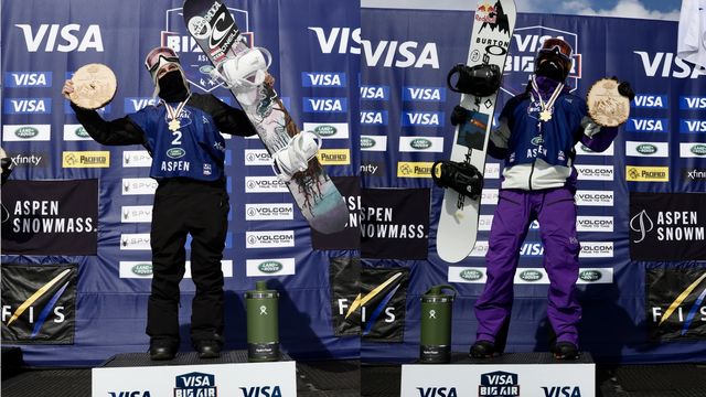 Laurie Blouin and Mark McMorris of Canada © US Ski & Snowboard Team