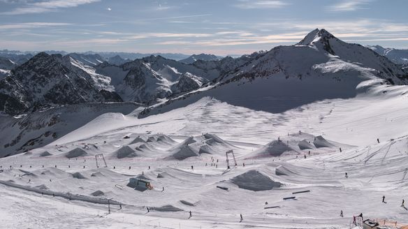 Stubai slopestyle World Cup training