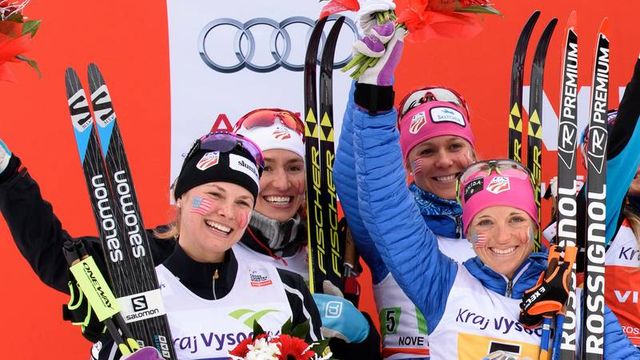 FIS world cup cross-country, 4x5km women, Nove Mesto (CZE)