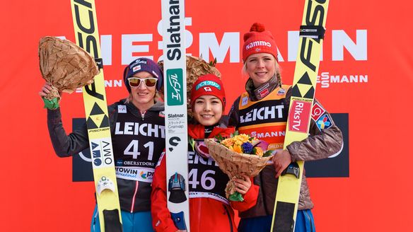 Sara Takanashi win the season finale in Oberstdorf