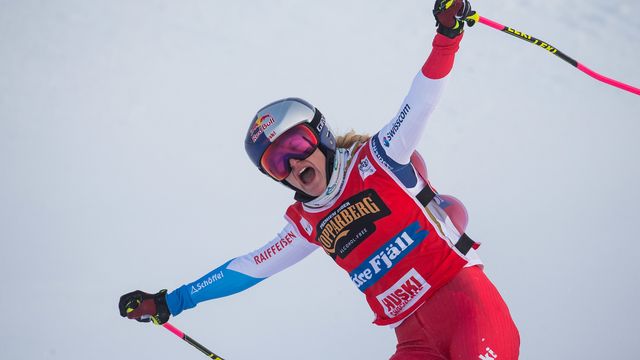 © GEPA: Fanny Smith winning her 27th World Cup race and setting a new record