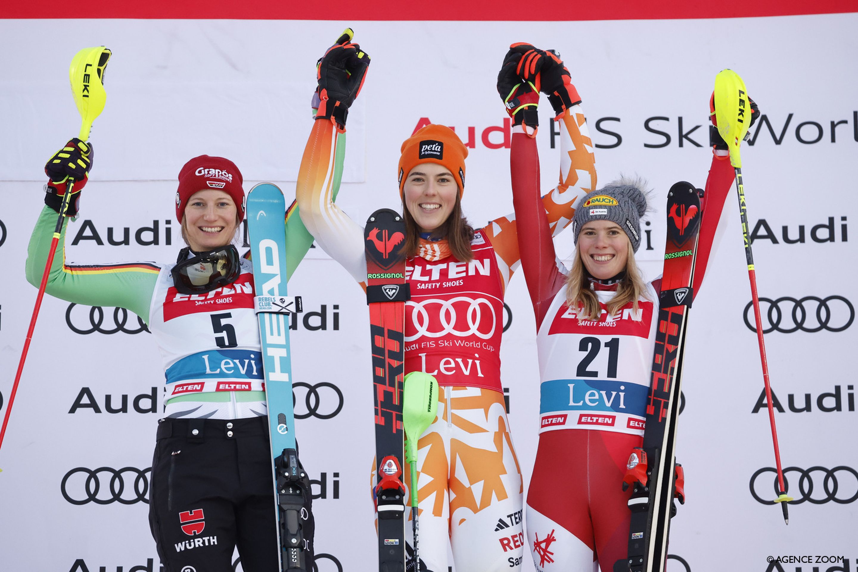 A superb start to the slalom season for Vlhova, Duerr and Liensberger @AgenceZoom