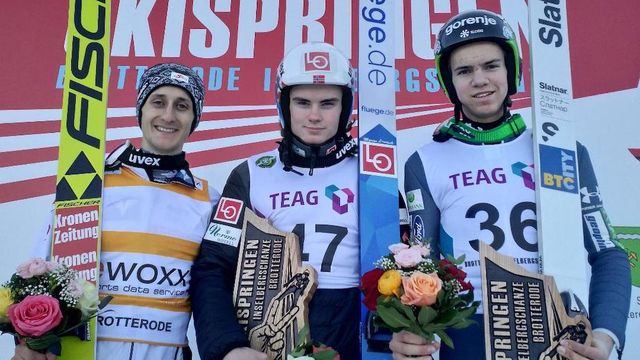 Clemens Aigner, Marius Lindvik, Zak Mogel