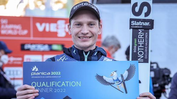 Anze Lanisek wins this winter's final qualification