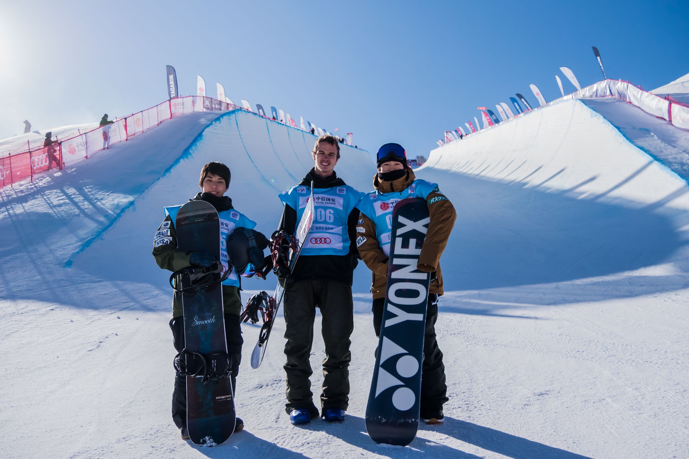 Halfpipe finals the FIS Snowboard World Cup event in Secret Garden. Photo: Mateusz Kielpinski (FIS)