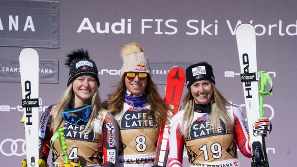 Podium surprises in Crans Montana