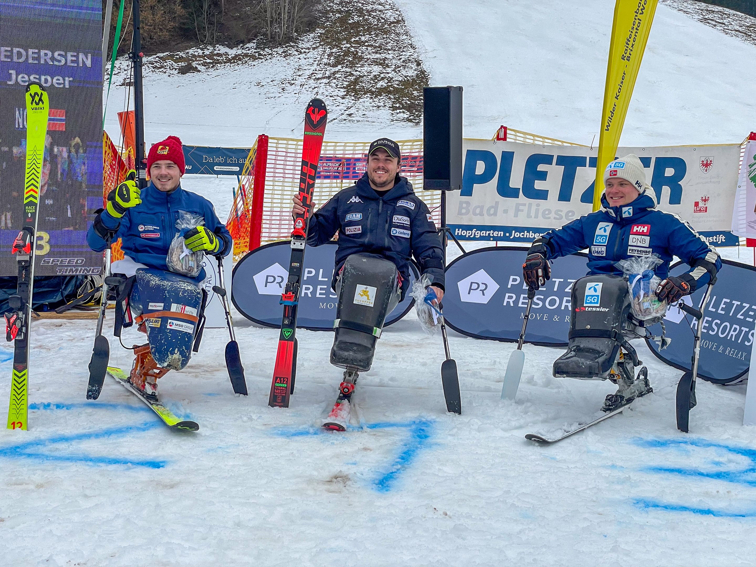 Jeroen Kampschreur (NED), Rene' De Silvestro (ITA) and Jesper Pedersen (NOR)