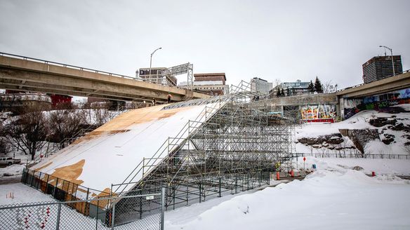 Impressive big air structure takes shape in Quebec City