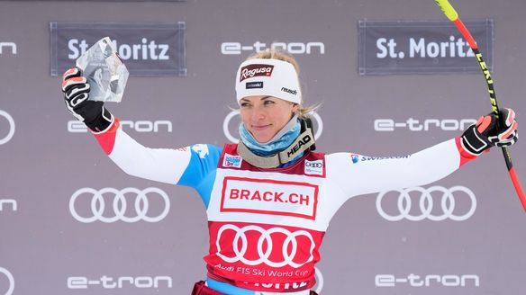 Lara Gut-Behrami wins home SuperG in St Moritz