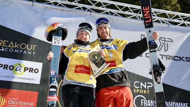 Tess Ledeux (FRA) and Mark Hendrickson (CAN) © Buchholz/FIS Freeski
