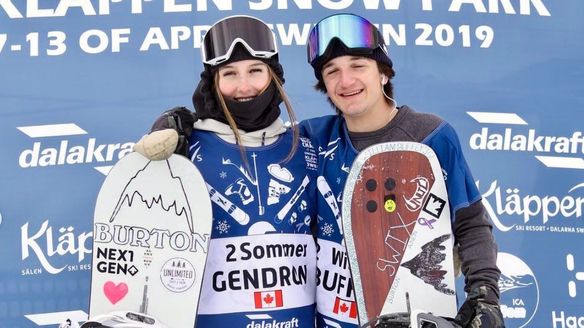 Canada sweeps junior worlds slopestyle golds in Klaeppen