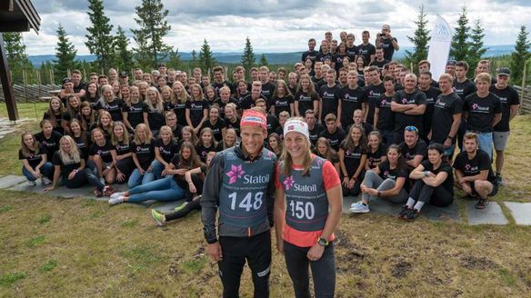 Almost 100 athletes at the youth camp in Norway